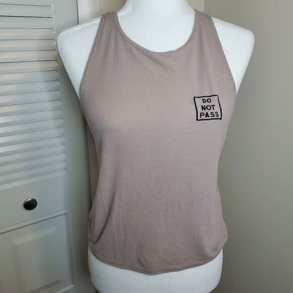 Sadie & Sage blush tan ribbed tank top Size Medium - Picture 1 of 9